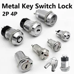 5/10/20 Sets 2P 4P 102/135/1203/2801 Electronic Power Zinc Alloy Metal Key Switch Lock 12/16/19mm
