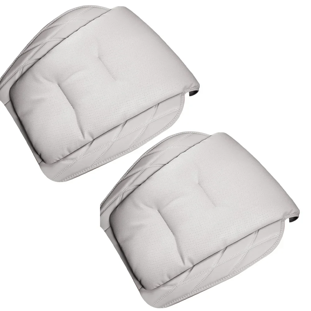 Nappa Leather Car Seat Cushions 2PCS for Front Row Drivers in For BMW and Other Cars Perfect for Year Round Use
