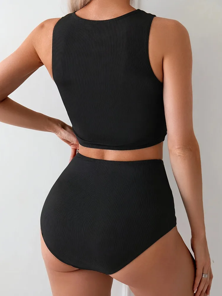 Tankini Woman Swimsuits Beach Wear 2025 Swimwear Women Two Piece Swimming Suit Bikini Set Bathing Suit Monokini Bath Clothing