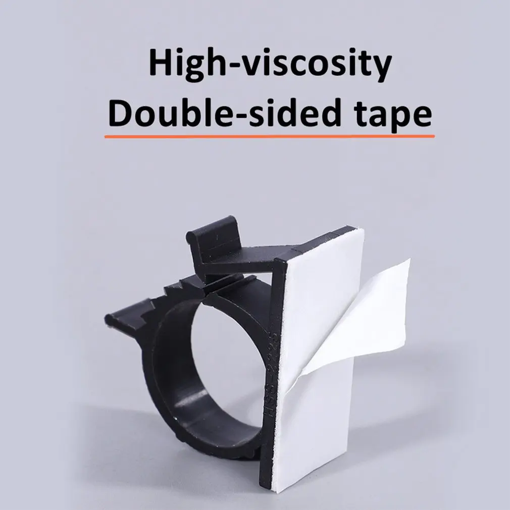 Organizer per cavi regolabile clip per cavi autoadesive supporto per cavo di gestione dei cavi da tavolo per morsetto avvolgicavo di ricarica per PC TV per auto