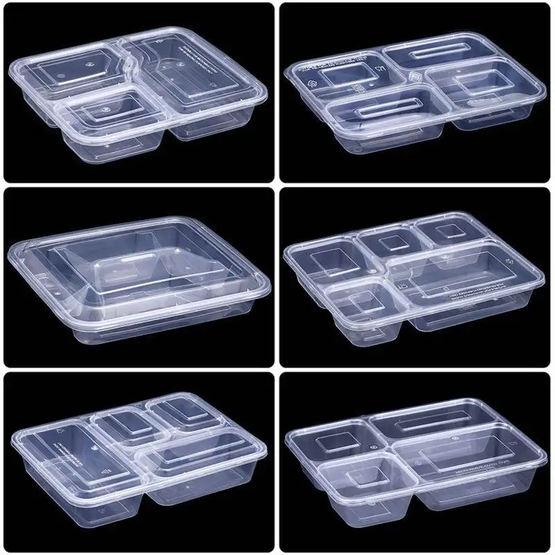 

250ml Four id Disposable Fast Food Box Tee id Five id Takeaway Transparent Busin Bla id Meal Paage Box