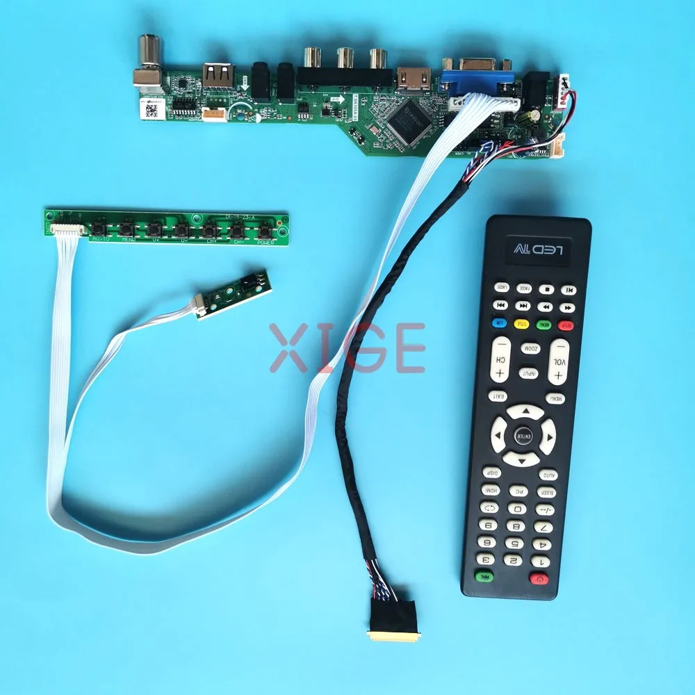 

Плата контроллера драйвера для LP156WD1-TLA1/TLA2/TLB1/TLD2, комплект экрана ноутбука HDMI + VGA + AV + USB, 40-контактный LVDS 1600x900, аналоговый телевизор 15,6 дюйма