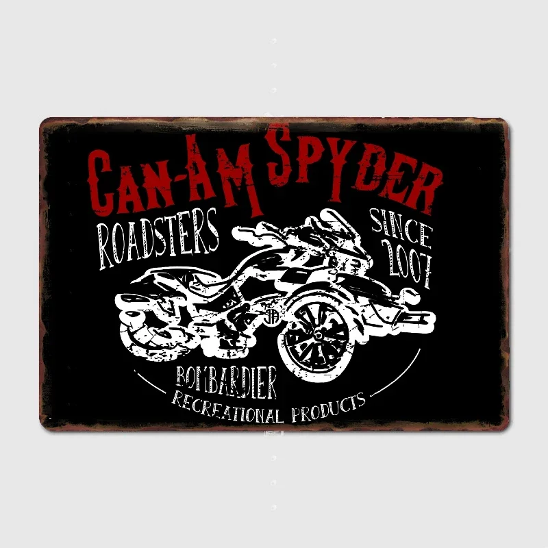 Can-Am ryker Roadsters Retro Metal Sign Club Home Garage Club Create Garage Decoration Tin Sign Poster Room Decor