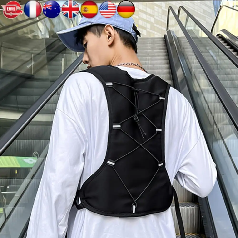 

Функциональный тактический жилет Светоотражающая сумка для хранения телефона Легкий держатель для телефона с карманом и дополнительным рюкзаком для хранения Жилет