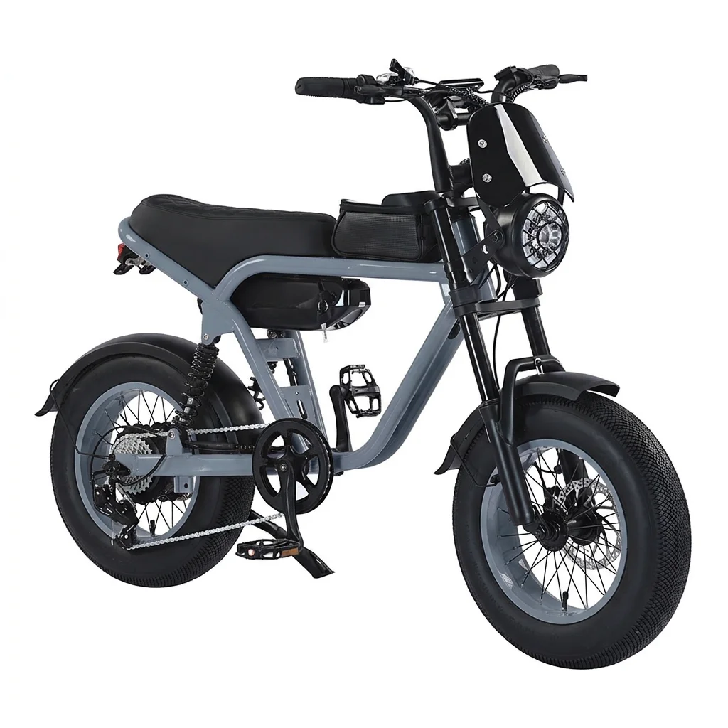 BR Cheap Fat Electric Bike Mountain Ebike Eletric Dirt Bike Full Suspension Retro Super73 Style 4.0 Tire Electric Bicycle For Ad image 9