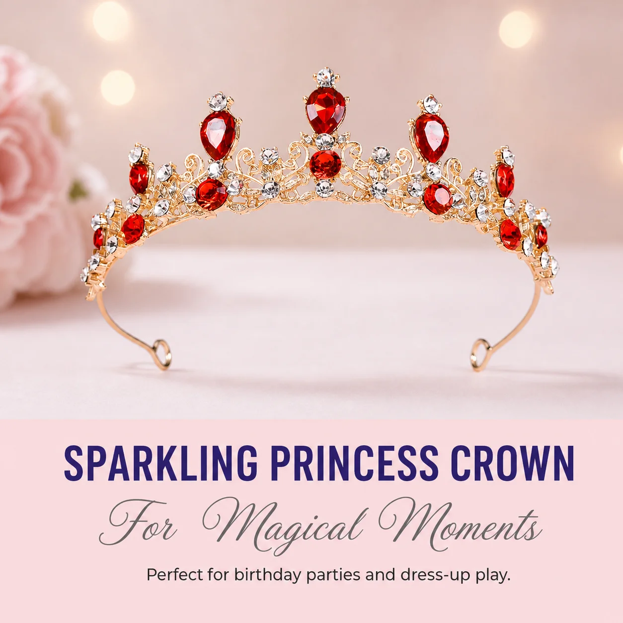 Little Girls Sparkly Rhinestone Tiaras and Crowns Light Luxury Princess Diadem Women Birthday Party Hair Jewelry Ornaments