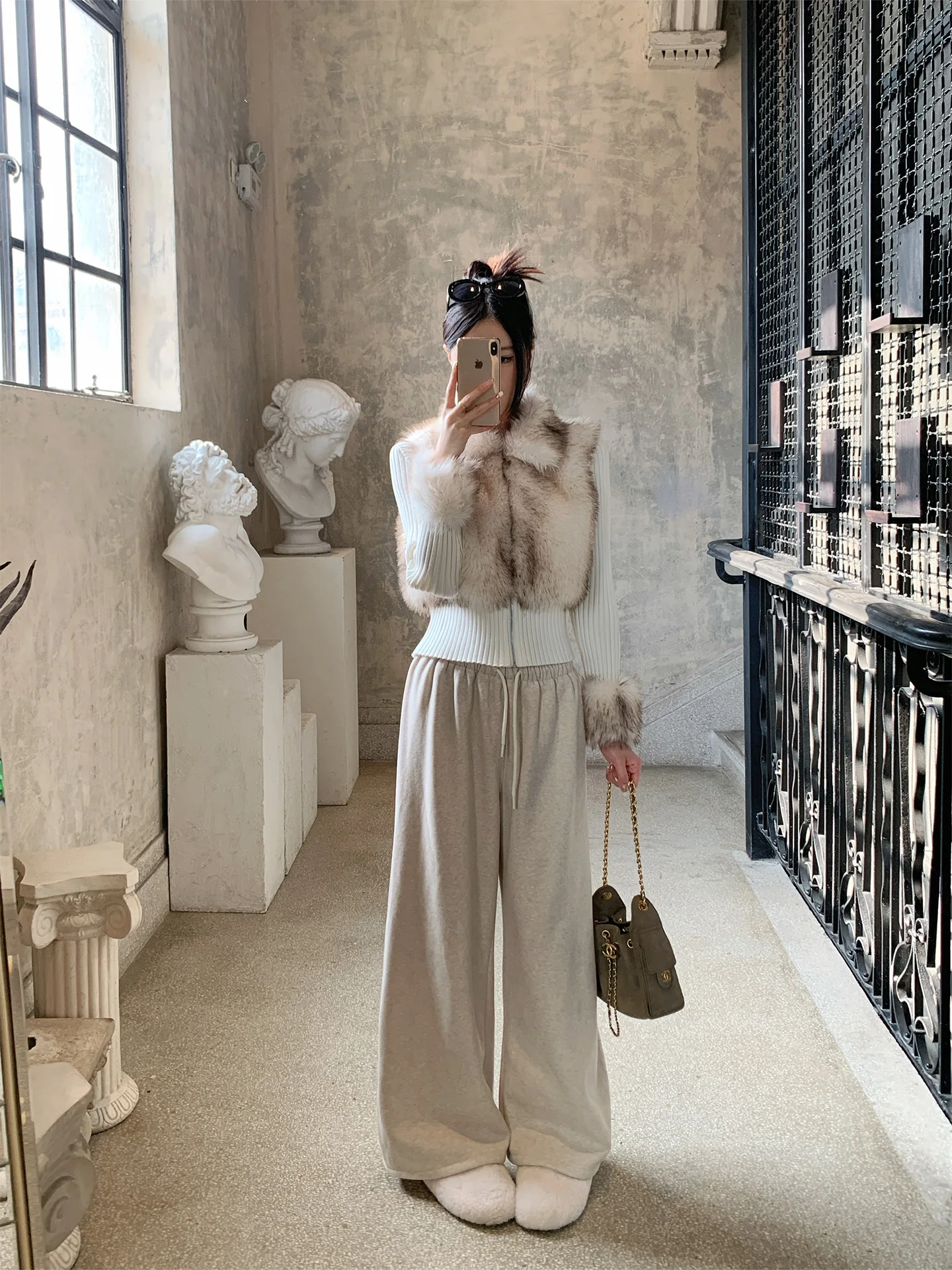 

Утепленные длинные бархатные зимние брюки CCc с завязками, прямые повседневные брюки для женщин, для поездок на работу, на все сезоны, теплые