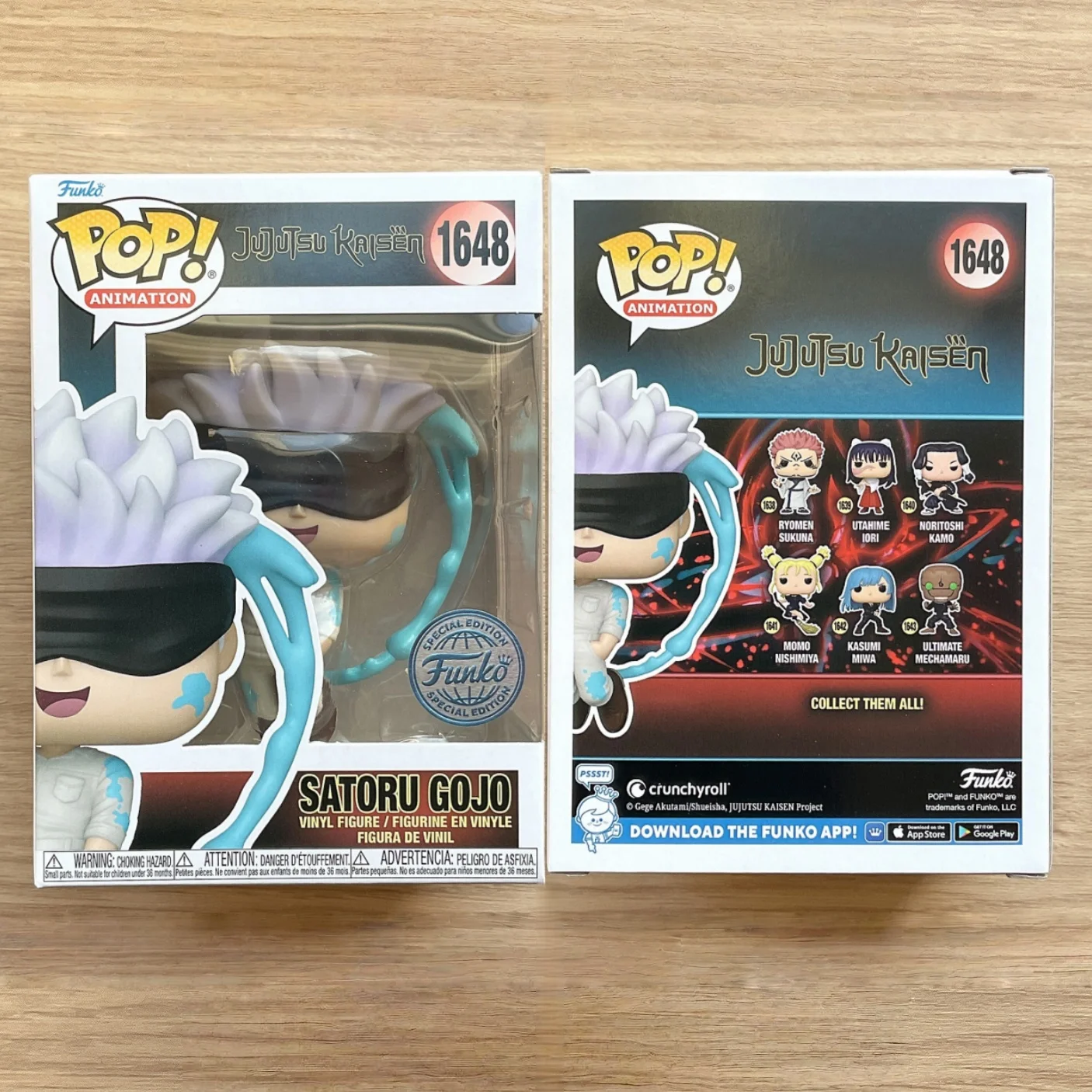 

Satoru Gojo Figure #1648(Painting)Anime Jujutsu Kaisen Limited Edition Statue,Funko Pop Official Genuine,Satoru Gojo Fans Gift