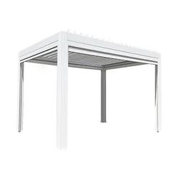 Zewnętrzna nowoczesna automatyczna altana Arbours Zewnętrzna aluminiowa pergola do żaluzji przeciwsłonecznych Wysuwany baldachim markizy