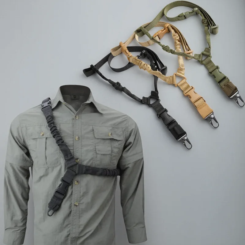 

STONEGO Outdoor Tactical Rope Single-Point Sling Mission Harness Multifunctional Safety Stretching Rescue Climbing Rope