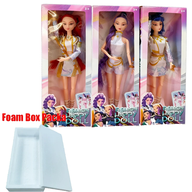 Hot Toys K Pop Demon Hunters 30 سنتيمتر دمى كتاب تلوين للأطفال-تتبع الرسوم المتحركة خربش كتاب هدية عيد ميلاد (Lumi/Mira/Zoe) #3