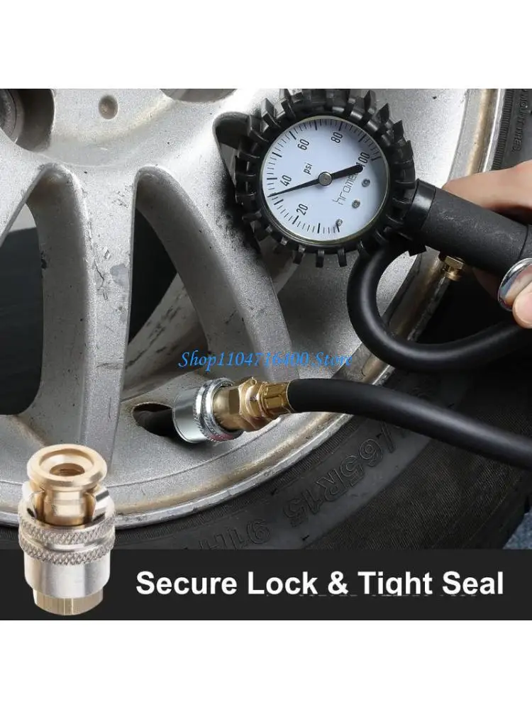 

y1gd Securing Tire Air Chuck Brass G1/4 interfaces Inflator Connector Versatile