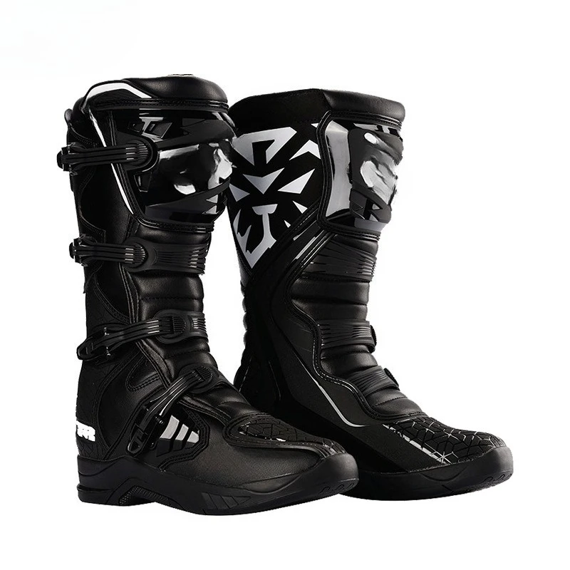 Off-road boots, motorcycle riding shoes, men's long boots, anti-fall trail rider gear, rally boots, racing shoes