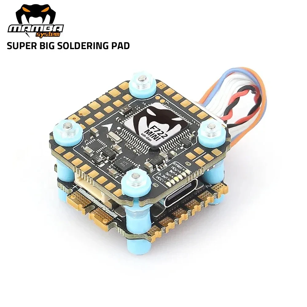 DIATONE MAMBA MK4 F722 MINI OSD Flight Controller W/ BLHeli_32 F40_128K ESC Dshot300/600/1200 3-6S for RC FPV Racing Drone Parts thumbnail 6