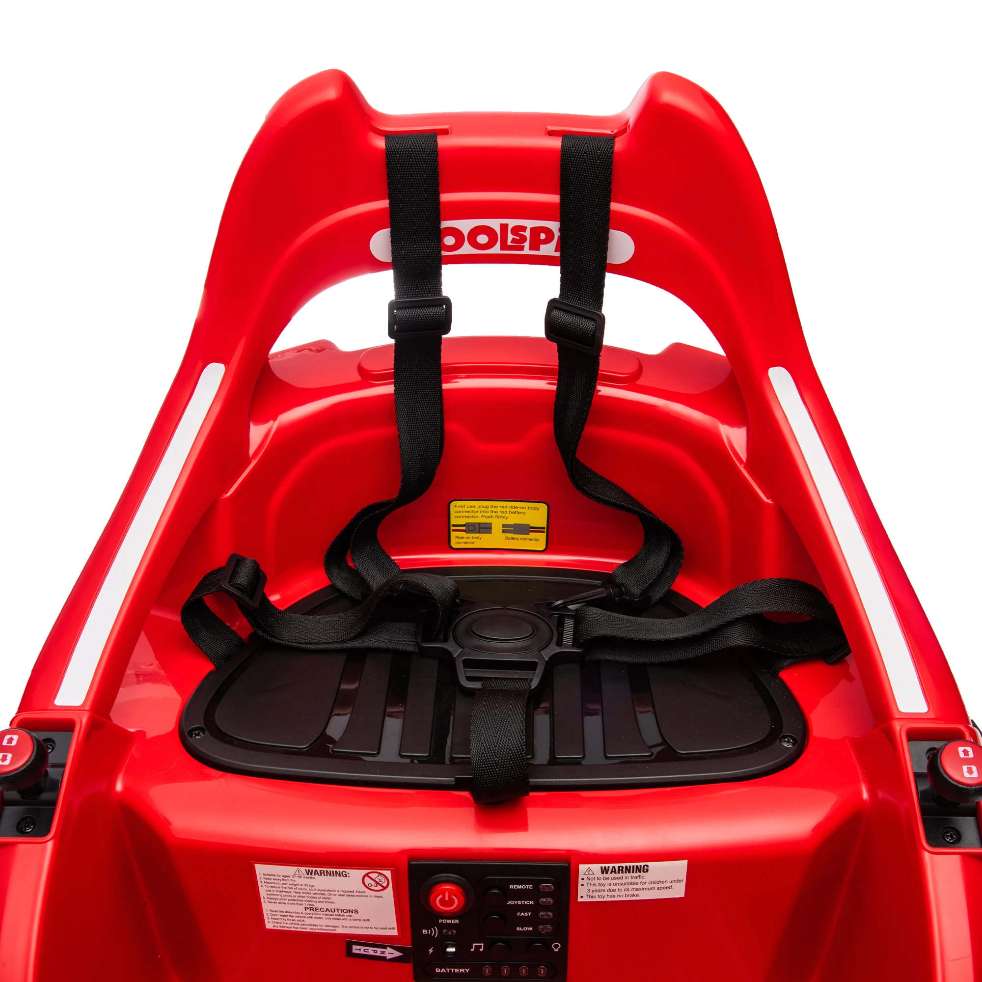 Passeio em carro de pára-choque elétrico para crianças de 1,5 a 5 anos, velocidade de 2,5 km/h, com controle remoto, luzes LED, Bluetooth e rotação de 360 graus