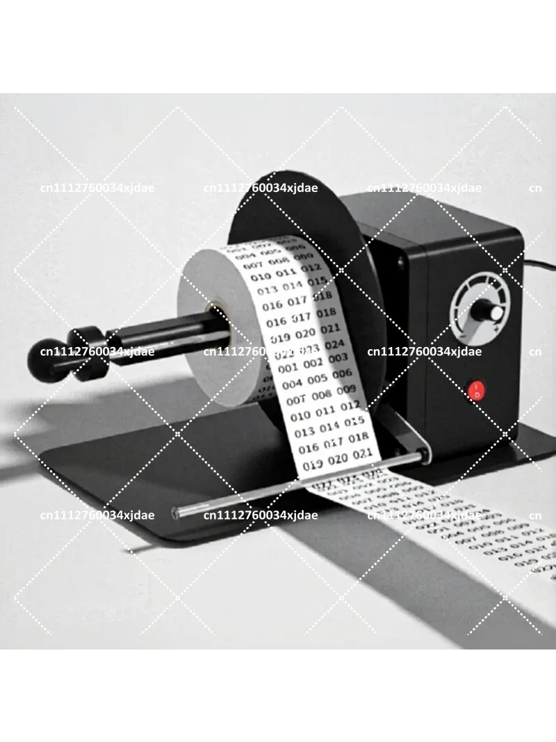 Mini Desktop Label Rewinder, Automatic Rewinder for Paper Label Machine, Washable Label Paper, Industrial Labeling Strip