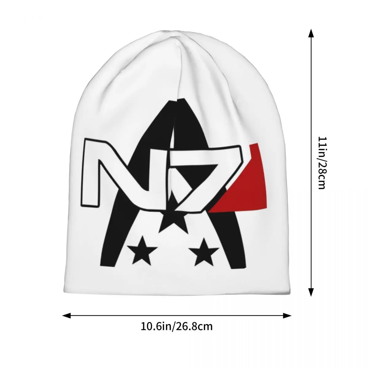 Classic Video Game N7 Mass Effect Men Women Adult Beanies Caps Knitting Bonnet Hat Hip Hop Autumn Winter Outdoor Skullies Hats