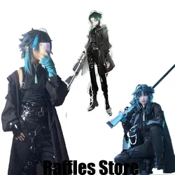 Xiao Cosplay Costume Wig Marksman Genshin Impact Xiao Element Cosplay Xiao Fans Derivative Black Suit Coat Daily Wear Sets