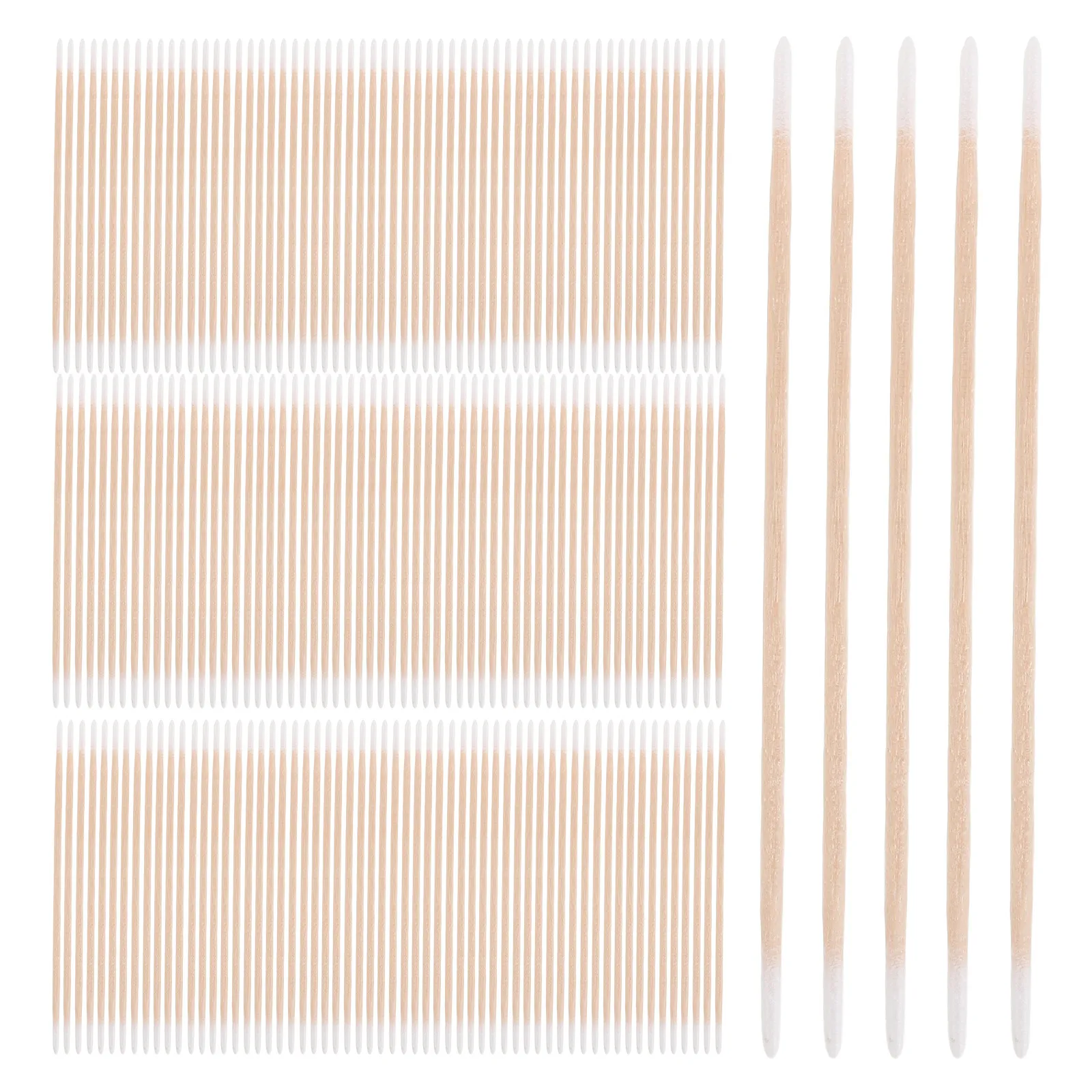 

1200 шт. прецизионных ватных палочек с тонкими заостренными кончиками, двусторонние, с деревянной ручкой, для маникюра, чистки, салонов красоты, DIY