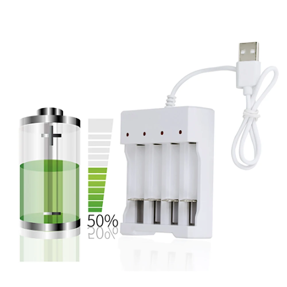 

Universal USB Output 4 Slot Battery Charger Case Adapter for AA / AAA Battery Rechargeable Quick Charge Battery Charging Tools