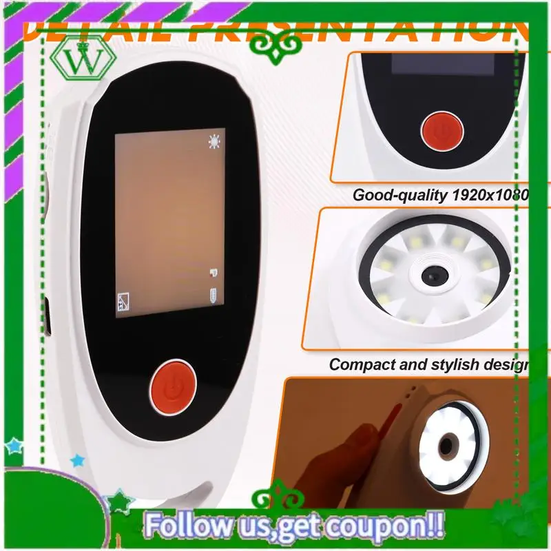 Reliable-Kids' Handheld Digital Microscope, 2.0-Inch Color IPS Screen, 400X Portable Magnifying Glass