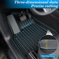 for Tesla Floor Mat Model Y 2021-2024 Model 3 Highland Car Trunk Mat Luggage Mat TPE waterproof Anti-Slip Set Floor Liner Mat