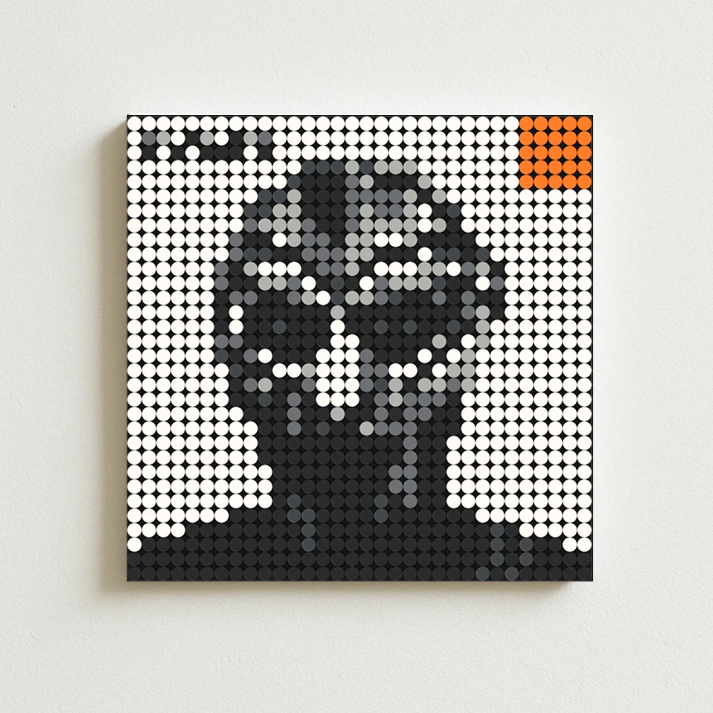 

Madvillain Madvillainy Album Cover DIY Pixel Mosaic Brick Art Poster Creative Hip Hop Rap Music Gift Home Wall Decor Painting