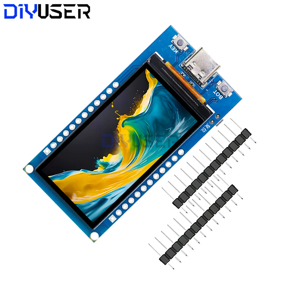 ESP32-S3 Development Board 1.9 inch IPS LCD Display ST7789 Driver 170x320 Resolution WiFi Bluetooth 5.0 For DIY Project