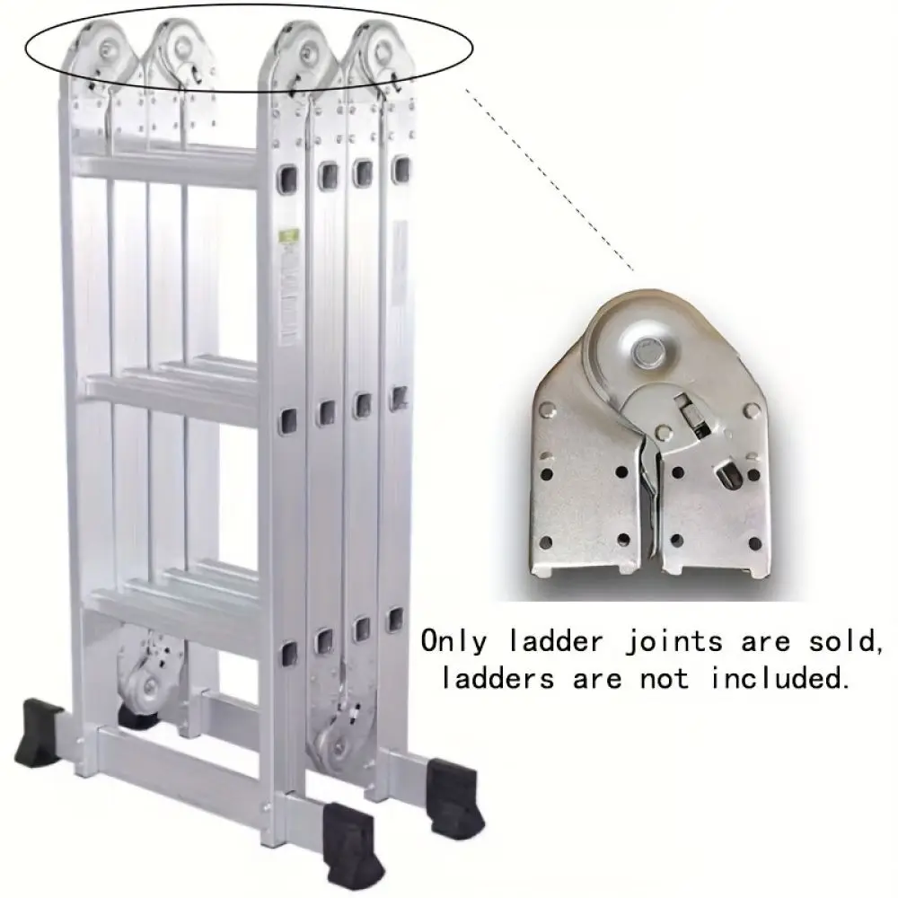 Durable Ladder Hinge Connector Aluminum Alloy Folding Joint Carbon Steel Spare Part For Home Improvement Repair Fixing