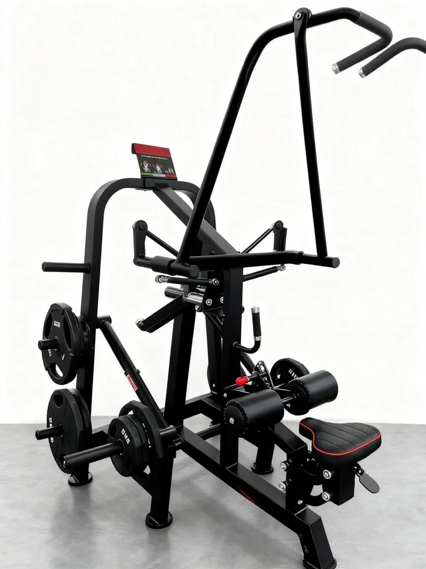 Fitness Equipment Shoulder Arms Core Muscle Exercise Plate Loaded Seated Super Lat Pulldown Low Row Trainer Rowing Machinepromot