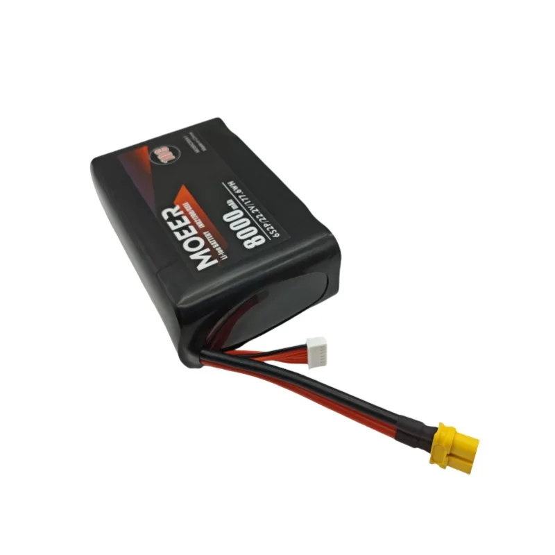 21700 6S2P 8000mAh 22.2V High-Rate Lithium Battery for Drone FPV Model Aircraft Long-Range Battery Rechargeable Battery