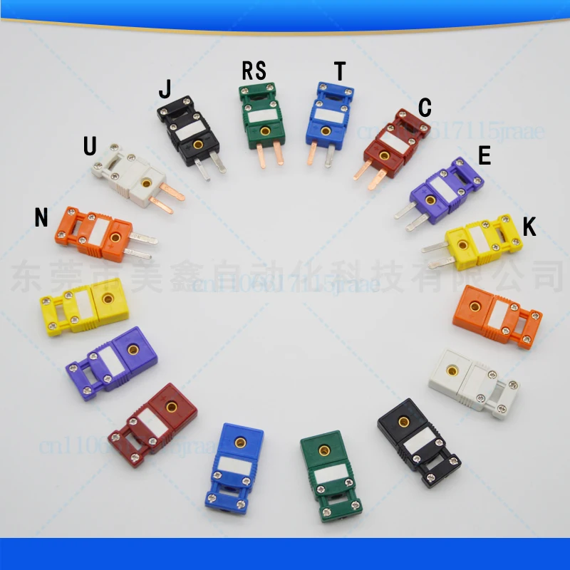

For K type thermocouple plug socket, male and female head, connector RS type temperature measurement mounting panel socket