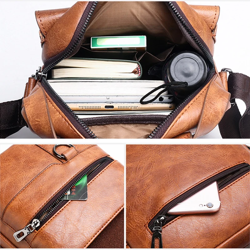 Men\'s Business Briefcase Vintage Shoulder Bag