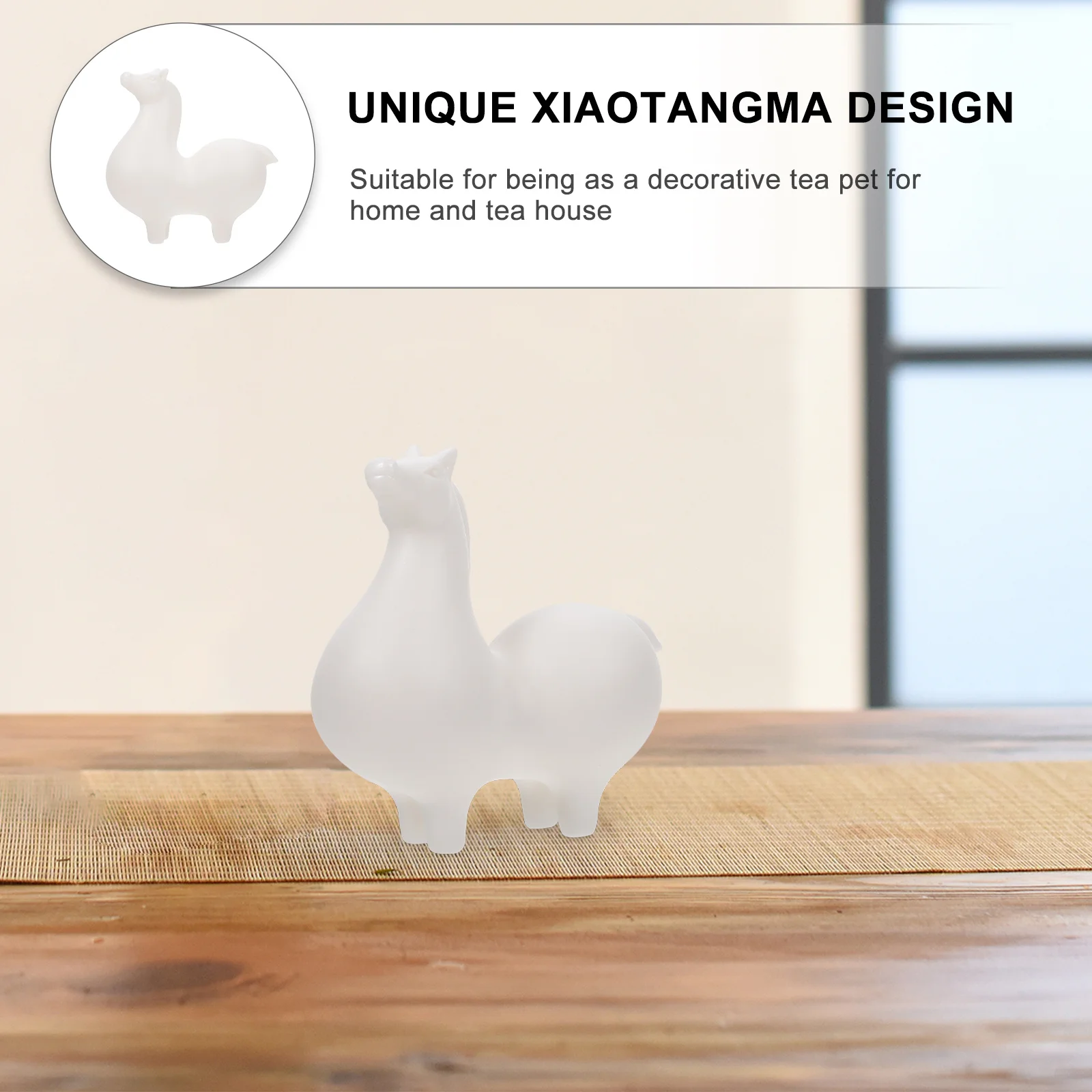 

Unique Horse Shaped Ceramic Decoration Tea Pet Perfect Gift for Families and Friends Suitable for Home and Tearoom
