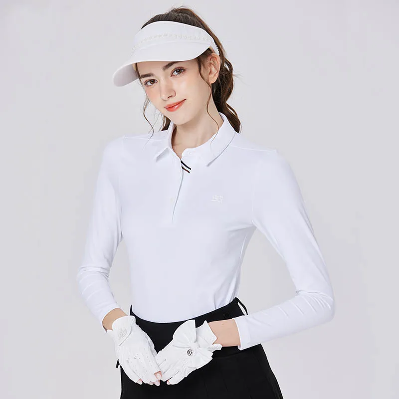 Blktee Golf Women's New Breathable Shirts Spring Long Sleeve Polo Collar Top High-Quality and Versatile Leisure Sports T-shirts