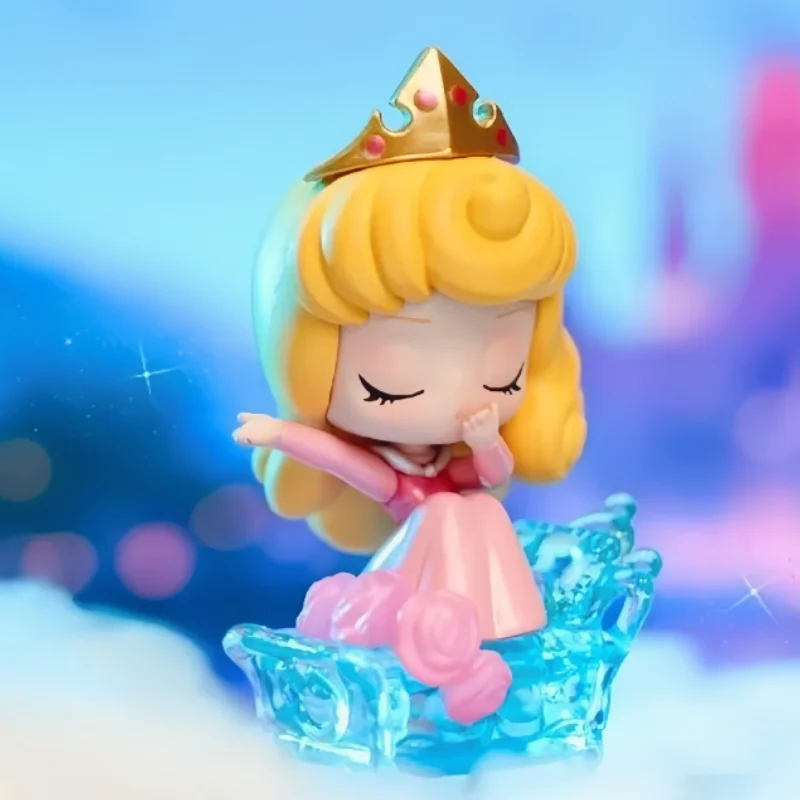 Genuine Disney Princess Series Blind Box, Fairy Tale Town, Surpresa Tendência, Menina Bonito Handmade Desktop, Ornamento do carro, Presentes de aniversário