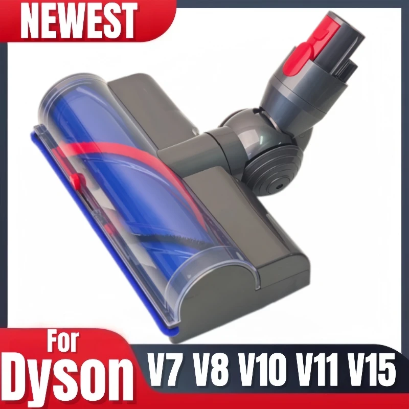 Brosse rotative pour aspirateur Dyson V15 V8 V11 V10 V7, brosse à poils pour sol, tête de sol motorisée à dégagement rapide