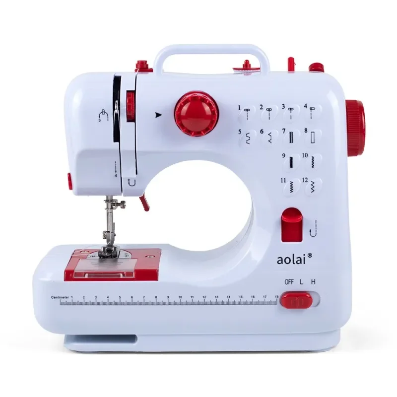 Aolai Home Sewing Machine 505 Family Mini Electric Multifunctional Desktop Small Sewing Machine with Locked Edge Foot Pedal