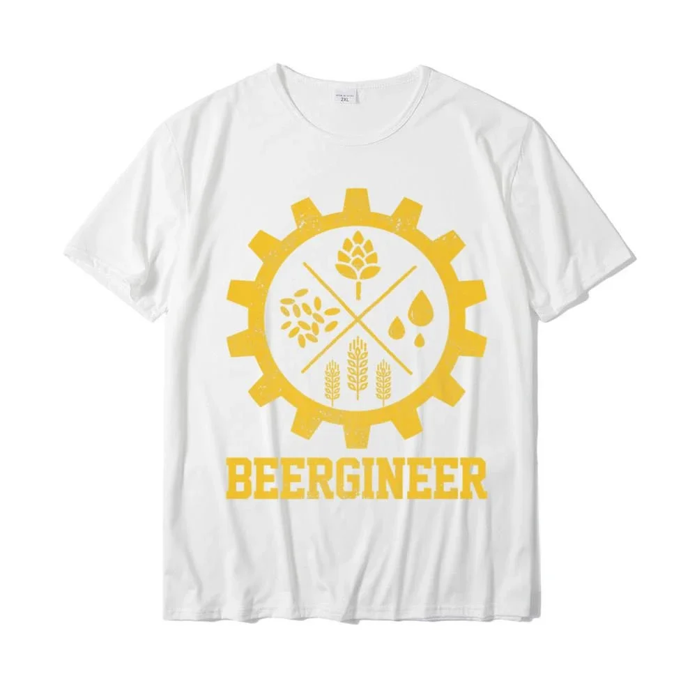 Brewing Craft Beer Brewer Beergineer Homebrew Home Gift Graphic Tshirts Otaku Pattern Unisex Short Sleeve Tee Cotton Trend Tee