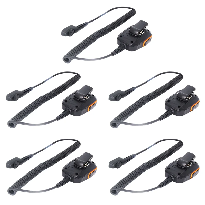 

5X PTT ручной микрофон для Hytera HYT PD702 PD700 PD700G PD780 PD780G PD780GM PD782 Walkie Talkie двустороннее радио