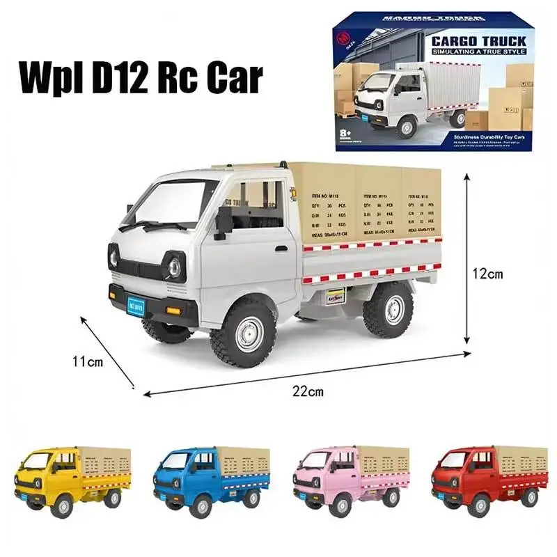

Wpl D12 Rc Car 1:10/1:16 Scale Electric Toy Model Simulation Drift Climbing Truck With Led Lights For Boys Christmas Gift