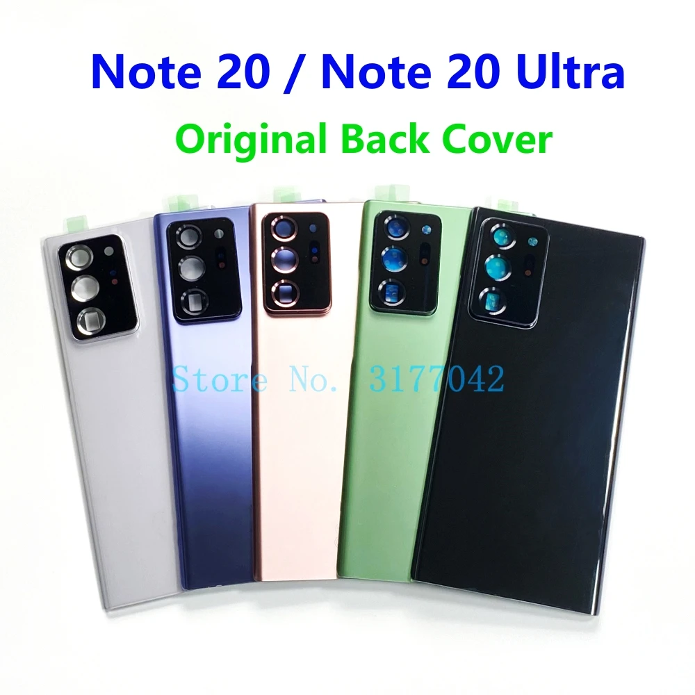 

Original For Samsung Galaxy Note 20 Ultra N985 N986 NOTE20 N980 Back Cover Housing Rear Glass Case Excellent Top Battery Door