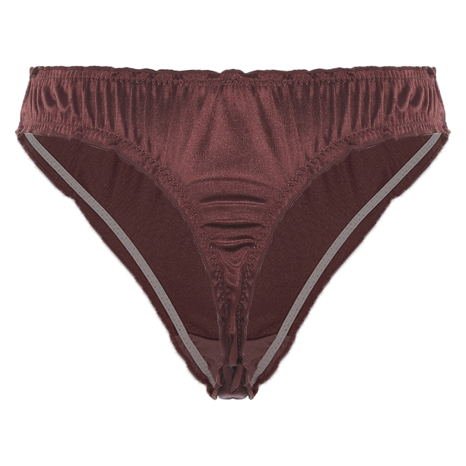 المرأة سيسي ساتيني T-الظهر ملخصات شريط مرن لطيف القوس تكدرت تقليم سراويل بيكيني سيور ملابس نوم يومية هدايا المناسبات