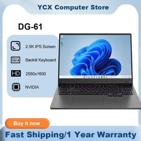 DG-61 Gaming Laptop Intel i9-12900H NVIDIA RTX 3060 6G computer Windows 11 2.5K 144Hz M.2 Backlit Keyboard 2560x1600 Laptops