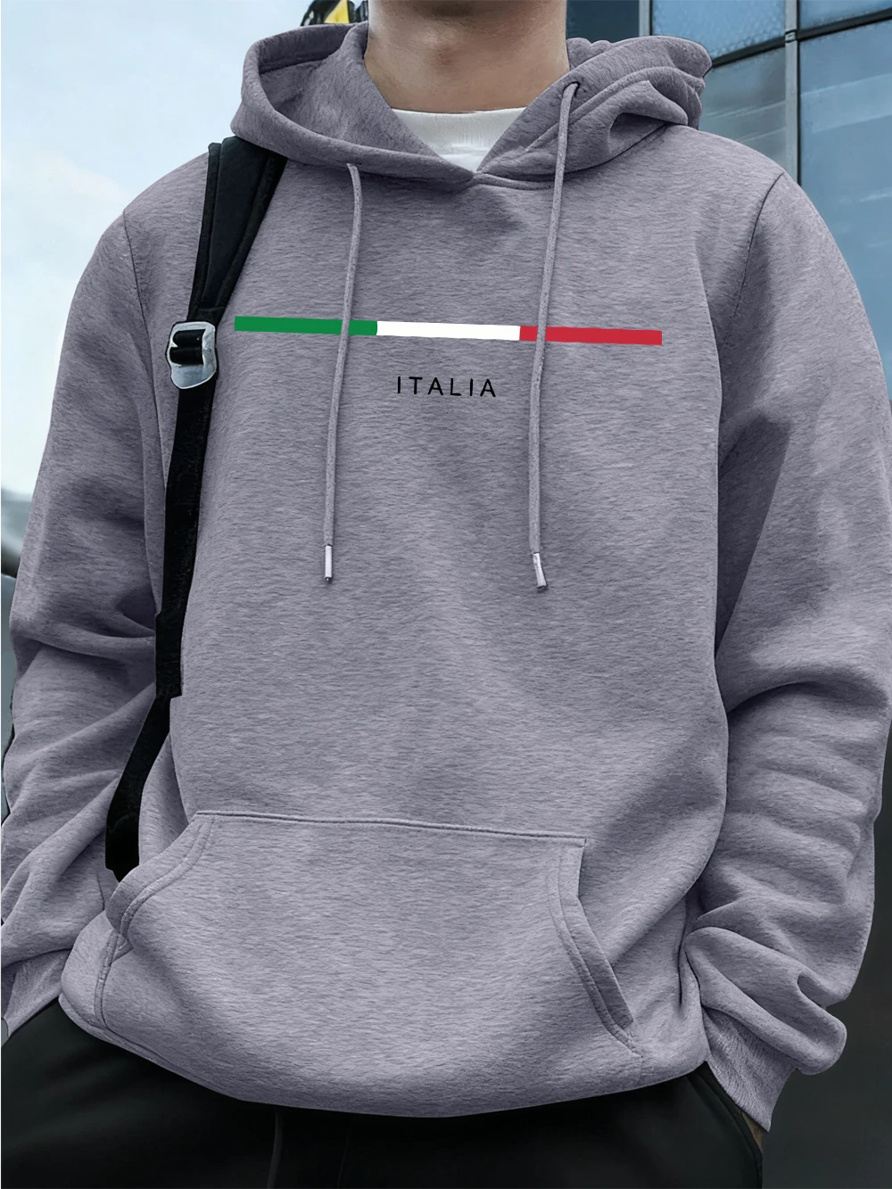 

Мужские толстовки с принтом флага Италии, осенне-зимние флисовые теплые толстовки, повседневные пуловеры с карманами большого размера, мужская одежда в стиле хип-хоп