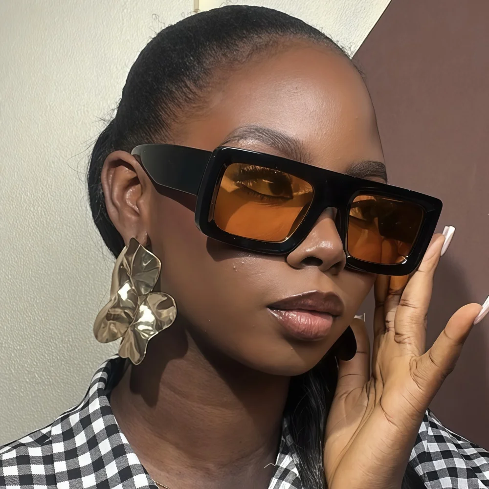 نظارات شمسية مربعة كاجوال عصرية للنساء والرجال بتصميم أصلي نظارات شمسية ظلال UV400 #1