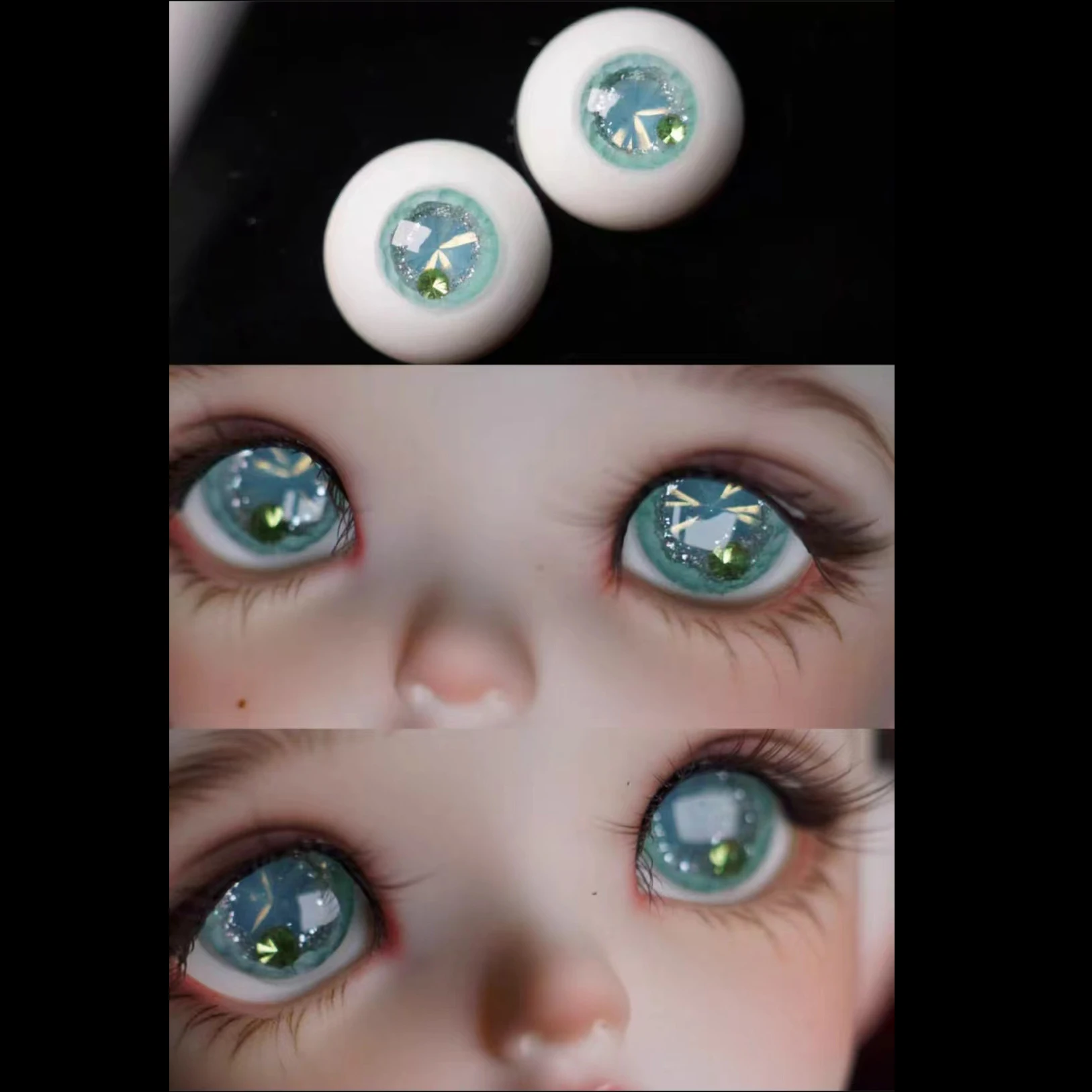 Harz Augen Puppe Augapfel DIY Handgemachte Augapfel Für 1/6 1/8 1/3 BJD Puppe OB11 10mm/12mm/14mm/16mm Puppe Zubehör Augapfel – Detail 2