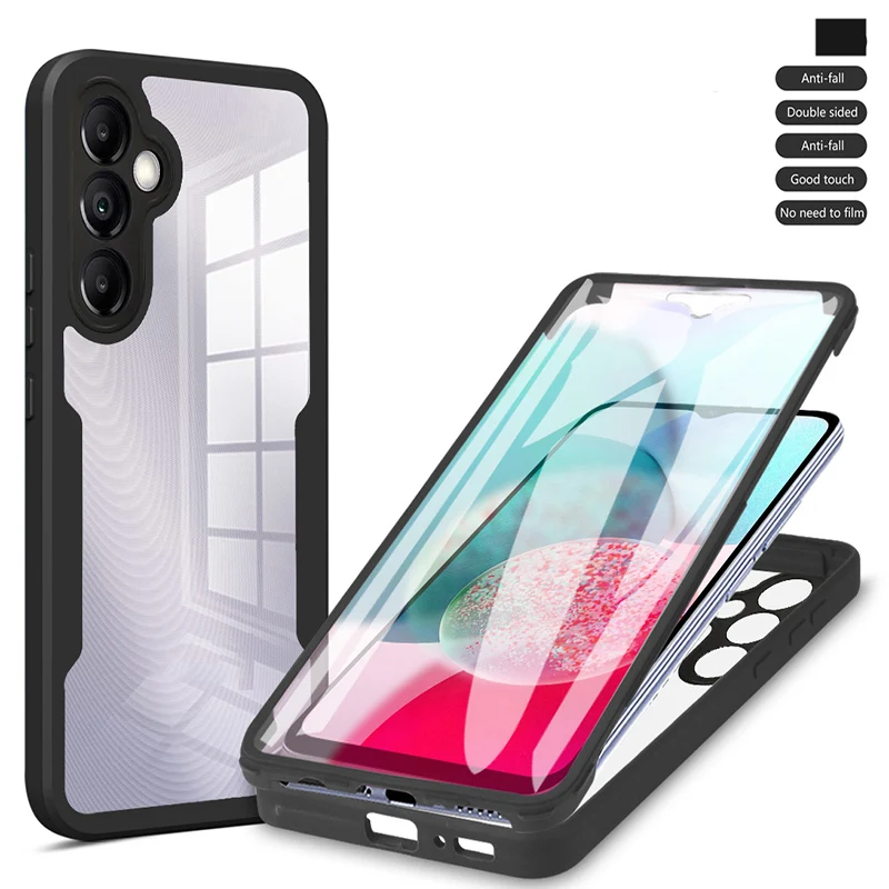 360 чехол для OPPO A2 A5 A9 2020 A15 A15S для OPPO A32 A33 A35 A36 A52 A53 A53S A54 A54S A55 противоударный двойной чехол на весь корпус