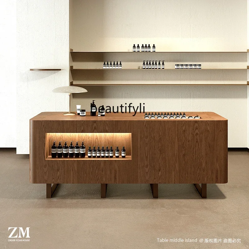 

Nakajima Display Table Aromatherapy Fragrance Table Body Skin Care Products Display Cabinet Display Large Table in the Middle