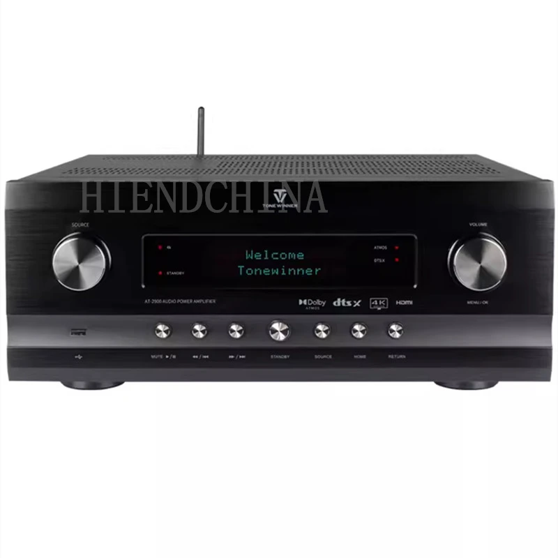 Winner AT-2900 Pre Amplifier 9 Channel Integrated Amp AV Receiver Home Theatre Amp Decoding 7.3.6/9.3.4 200W/4ohm 120W/8ohm